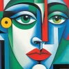 Cubism Face 5D Diamond Painting