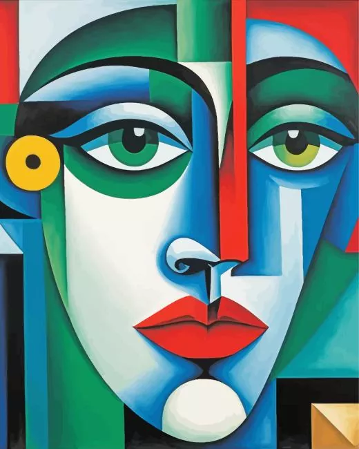 cubism face Diamond Dotz Cubism Face 5D Diamond Painting