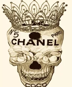 King Chanel Skull 5D Diamond Painting