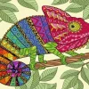 Mandala Chameleon 5D Diamond Painting
