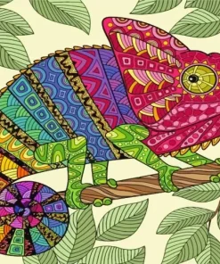 Mandala Chameleon 5D Diamond Painting