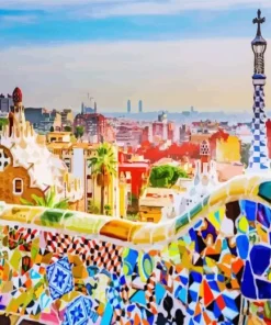 Park Guell Spain 5D Diamond Painting