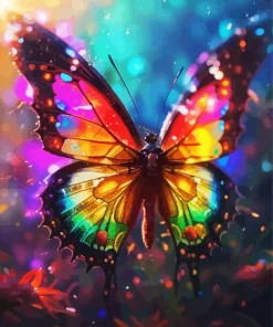 Rainbow Butterfly 5D Diamond Painting