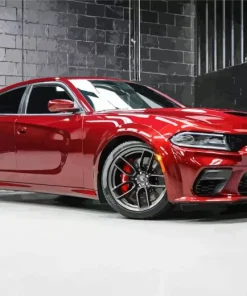 Red Charger Scat Pack 5D Diamond Painting