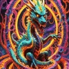 Screaming Dragon Art 5D Diamond Painting