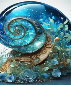 Sea Shell Art 5D Diamond Painting