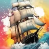 Ship In Waves 5D Diamond Painting