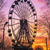 Silhouette Ferris Wheel 5D Diamond Painting