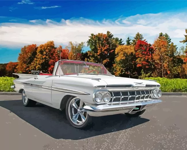 1959 chevrolet car Diamond Paintings 1959 Chevrolet Car 5D Diamond Painting