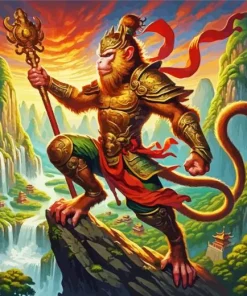 Chinese Monkey 5D Diamond Painting