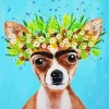 Frida Chihuahua Art 5D Diamond Painting