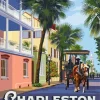 Charleston South Carolina Poster 5D Diamond Painting