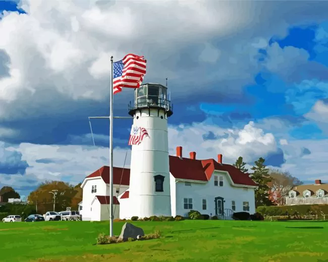 chatham lighthouse Diamond Paintings Chatham Lighthouse 5D Diamond Painting