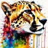 Cheetah Face Art 5D Diamond Painting