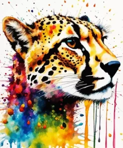 Cheetah Face Art 5D Diamond Painting