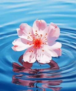 Cherry Blossom In Flower Water 5D Diamond Painting