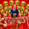 Chicago Bulls Players 1996 5D Diamond Painting