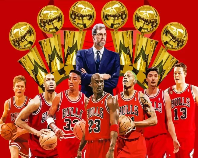 chicago bulls players 1996 Diamond Paintings Chicago Bulls Players 1996 5D Diamond Painting
