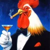 Chicken Wearing A Tuxedo 5D Diamond Painting