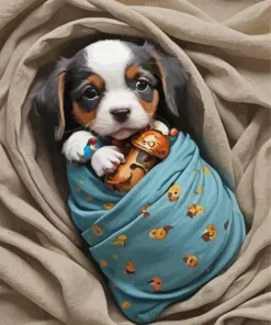 Cute Small Puppy 5D Diamond Painting