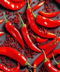 Red Chilli Peppers 5D Diamond Painting