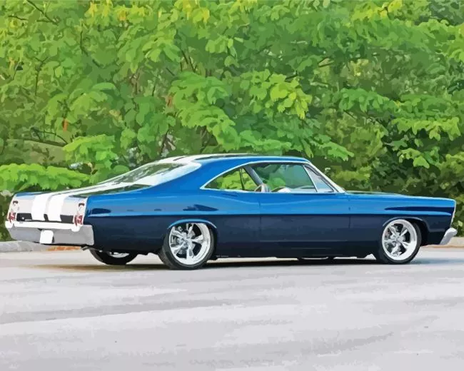 slammed ford galaxie art Diamond Paintings Slammed Ford Galaxie Art 5D Diamond Painting