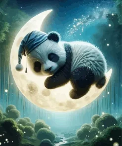 Sleeping Panda Art 5D Diamond Painting