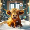 Smiling Highland Cow 5D Diamond Painting