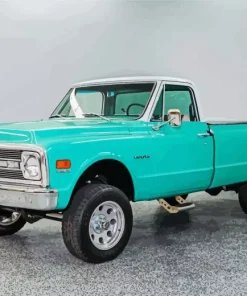 Teal Chevrolet 5D Diamond Painting